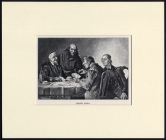 Antique Print-TEAM-UNMATCHED-CARD GAME-DRINK-Zimmermann-Jericke-1880