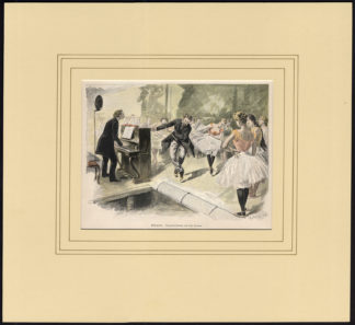 Antique Print-BALLET REHEARSAL-MASTER-PINAIST-BALLERINA-Paul Destez-Bong-1880
