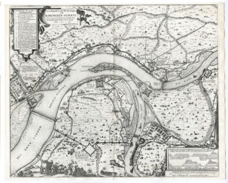 Antique map-SCHENCKENSCHANS-TOLHUIS-NIEDERRHEIN-J. Blaeu-1649