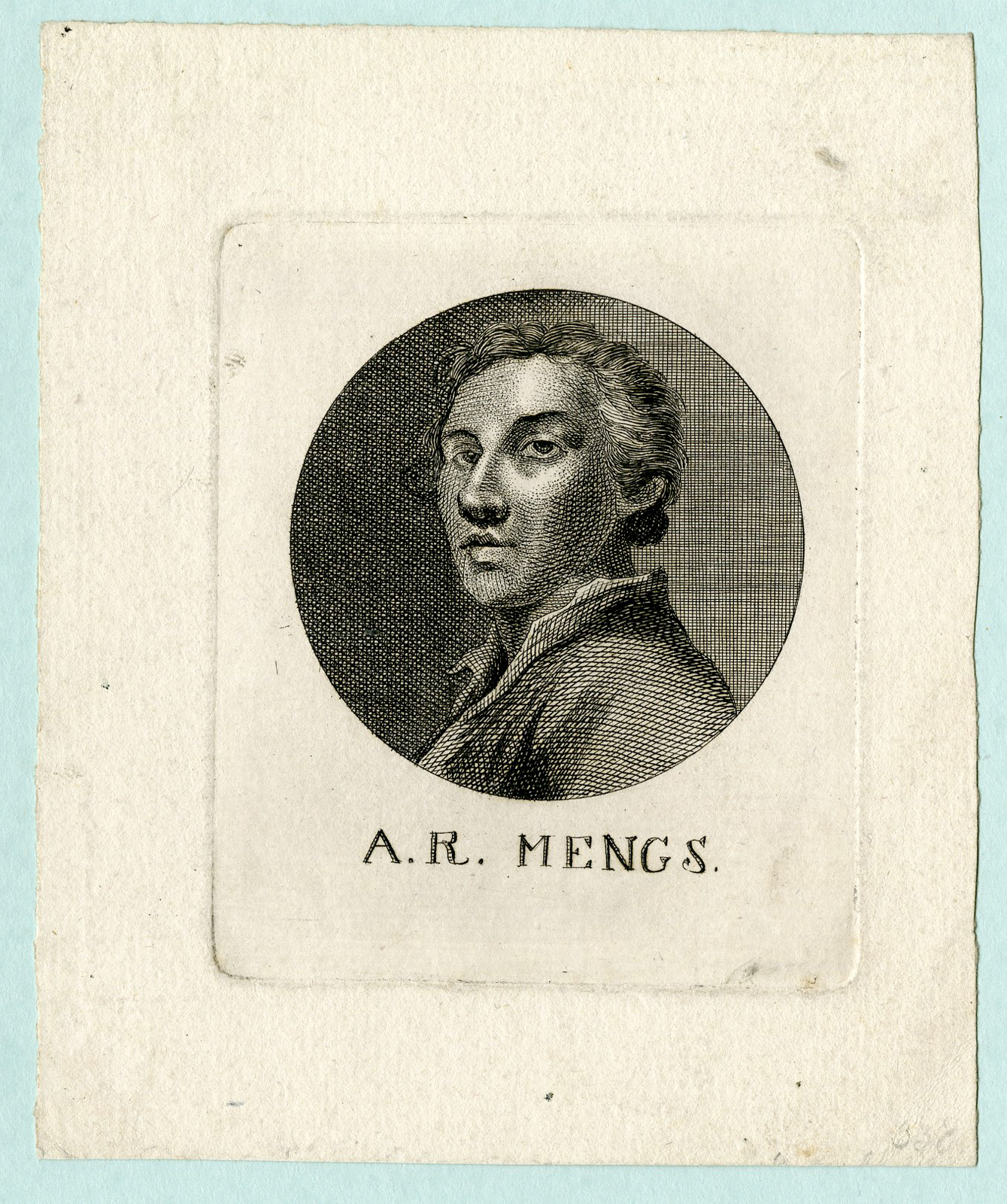 , Portrait Antique Print-ANTON RAPHAEL MENGS-GERMAN PAINTER-Anonymous-c 1790, Pictura Antique Prints