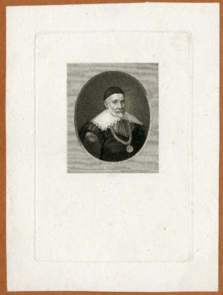 Portrait Antique Print-ADRIAAN JOOSTEN VAN BERGEN-SIEGE-BREDA-Velijn-c. 1815