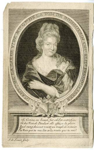 Antique Print-ANTOINETTE DU LIGIER DE LA GARDE DESHOULIERES-de Leeuw-c. 1720