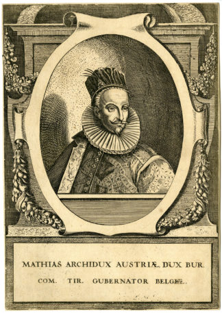Portrait Antique Print-MATTHIAS OF AUSTRIA-HABSBURG-ARCHDUKE-Anonymous-c. 1700