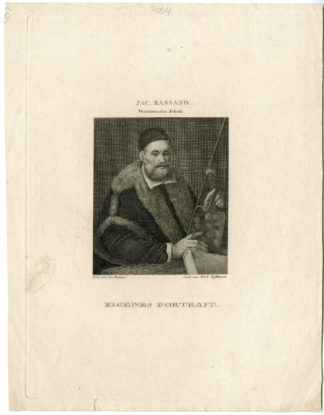 Portrait Antique Print-JACOPO BASSANO-ITALIAN PAINTER-PORTRAIT-Hofmann-1840