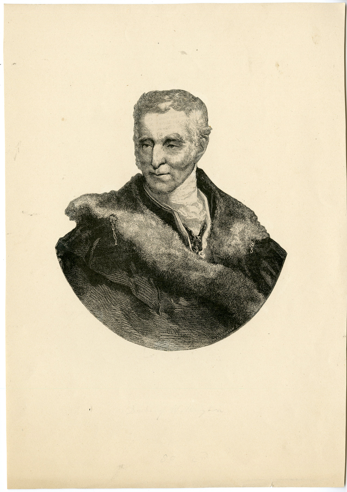 , Portrait Antique Print-PORTRAIT-ANONYMOUS-Linton-c. 1850, Pictura Antique Prints