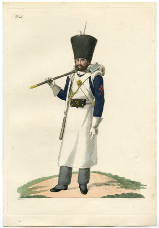 Antique Print-MILITARY-UNIFORM-PL.15-SAPPER-COMBAT ENGINEER-Teupken-Sluyter-1823