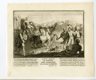 Antique Print-RELIGIOUS-TRIUMPH OF JOSEPH-Mourentore-1743