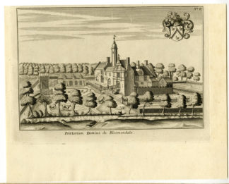 Antique Print-BLOEMENDALE-BRUGES-BELGIUM-Sanderus-1735