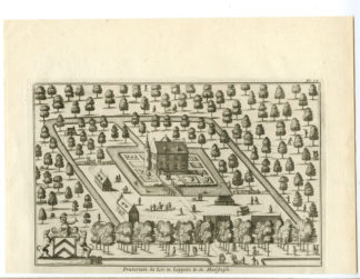 Antique Print-CASTLE LOPPEN-BELGIUM-Sanderus-1735