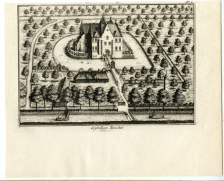 Antique Print-CASTLE BOUCKEL-BELGIUM-Sanderus-1735