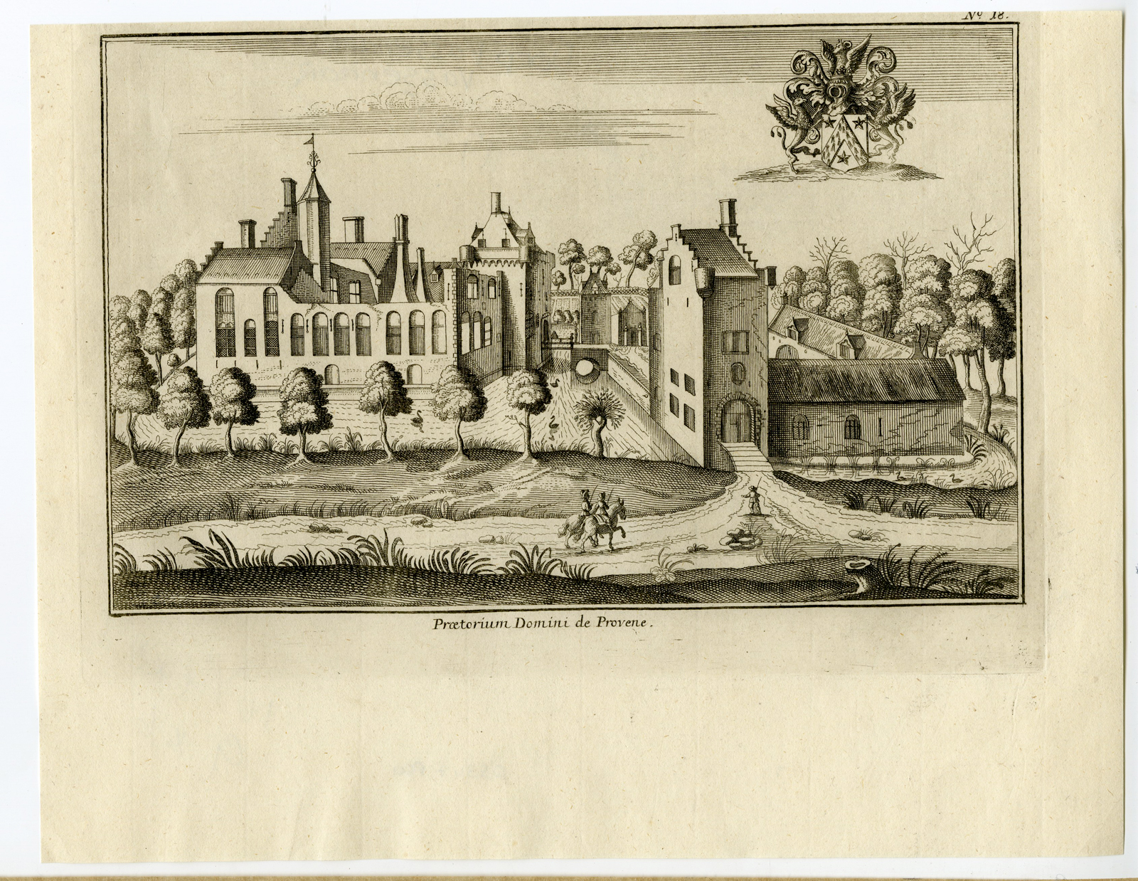 , Antique Print-VASSENAAR-PROVENE-BELGIUM-Sanderus-1735, Pictura Antique Prints