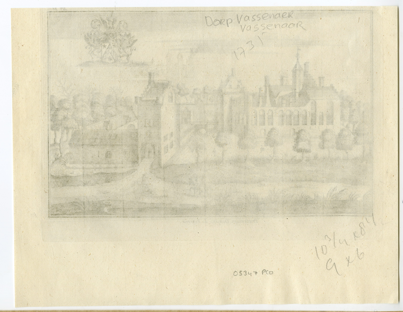 , Antique Print-VASSENAAR-PROVENE-BELGIUM-Sanderus-1735, Pictura Antique Prints
