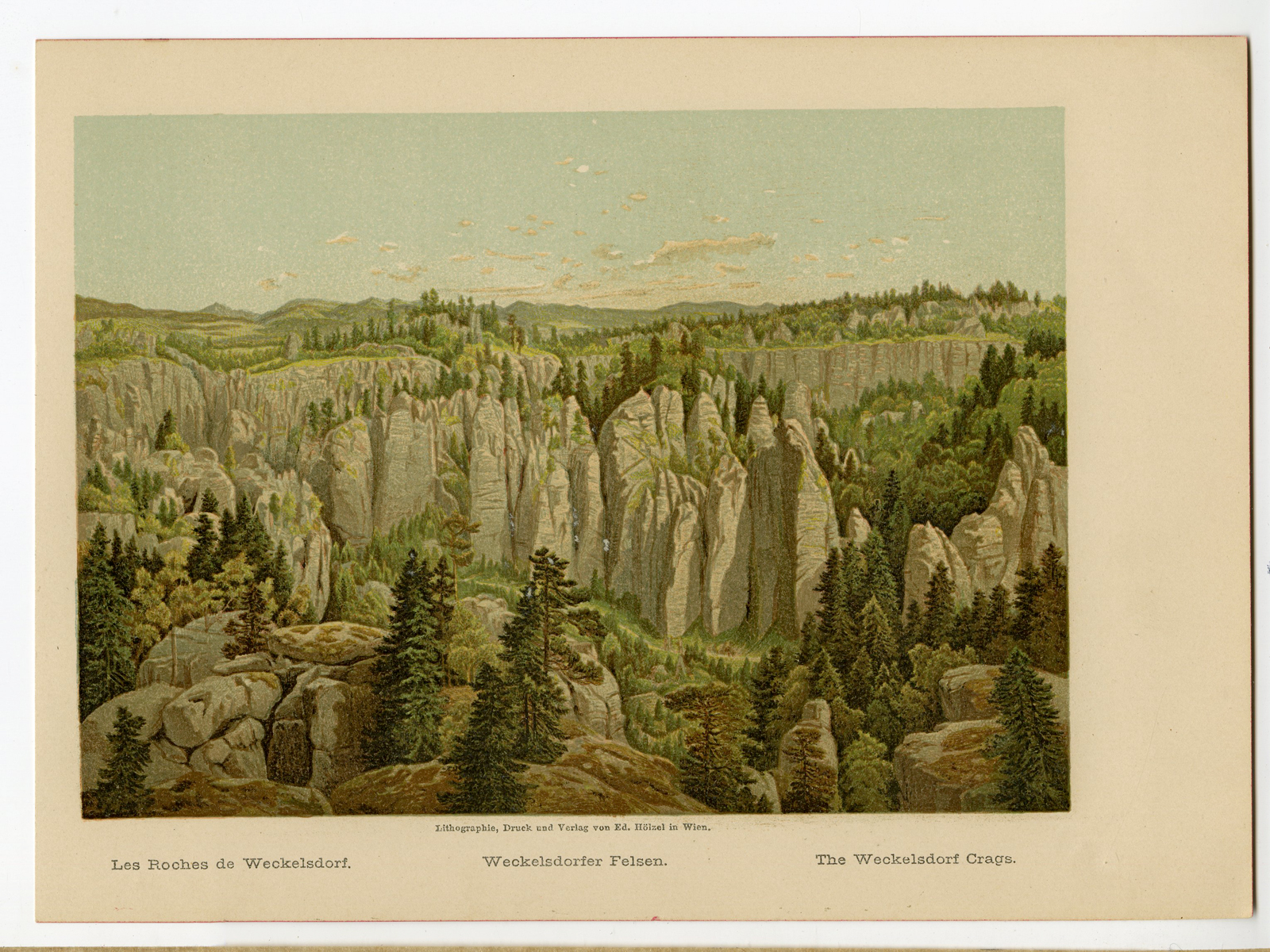 , Antique Print-WECKSELDORF-CRAGS-AUSTRIA-Anonymous-1887, Pictura Antique Prints