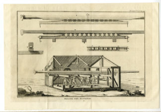 Antique Print-ROMAN-BATTERING RAM SYSTEM-Anonymous-1729