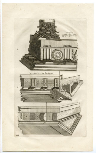 Antique Print-CORINTIAN ARCHITECTURE-TRIGLYPHS-Anonymous-1690