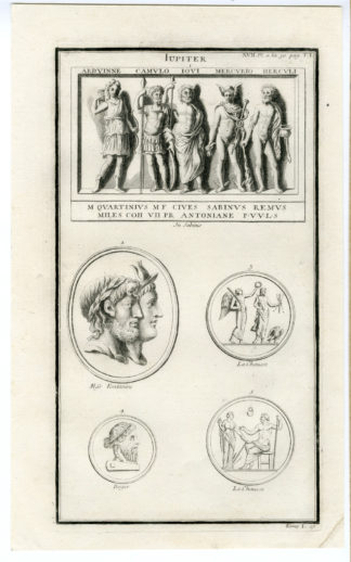 Antique Print-MYTHOLOGY-JUPITER-Anonymous-1722