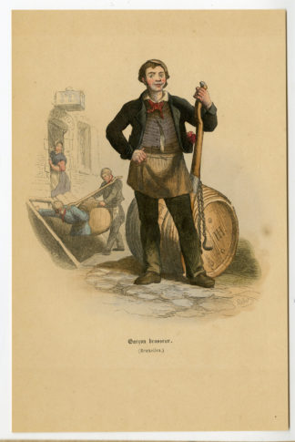 Antique Print-COSTUME-PUB-BRUSSELS-BELGIUM-Anonymous-1844