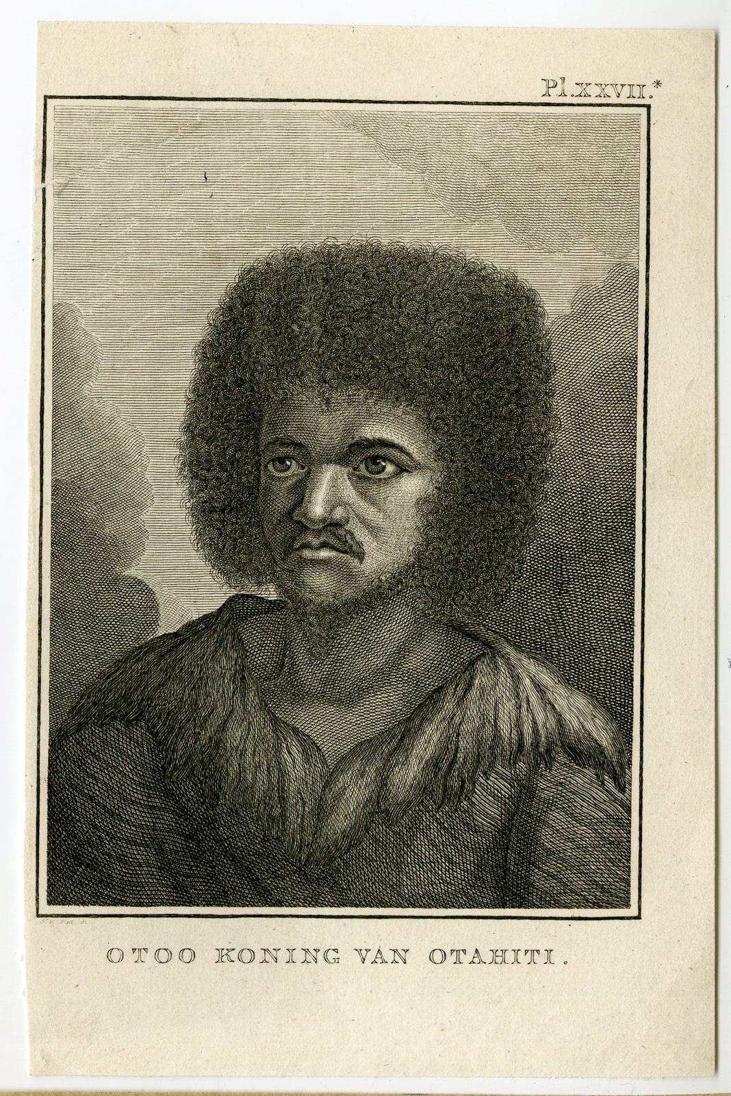 , Antique Print-KING-OTAHITI-TAHITI-PACIFIC ISLANDS-Cook-1795, Pictura Antique Prints