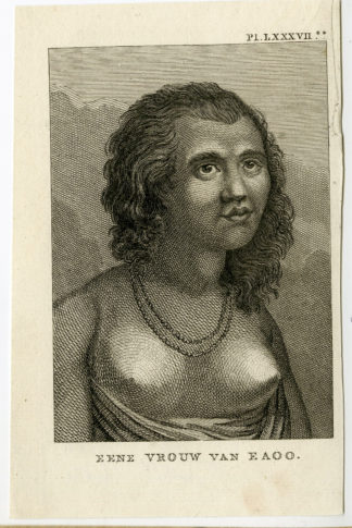 Antique Print-WOMAN-FRIENDLY ISLANDS-EAOO-Cook-1795