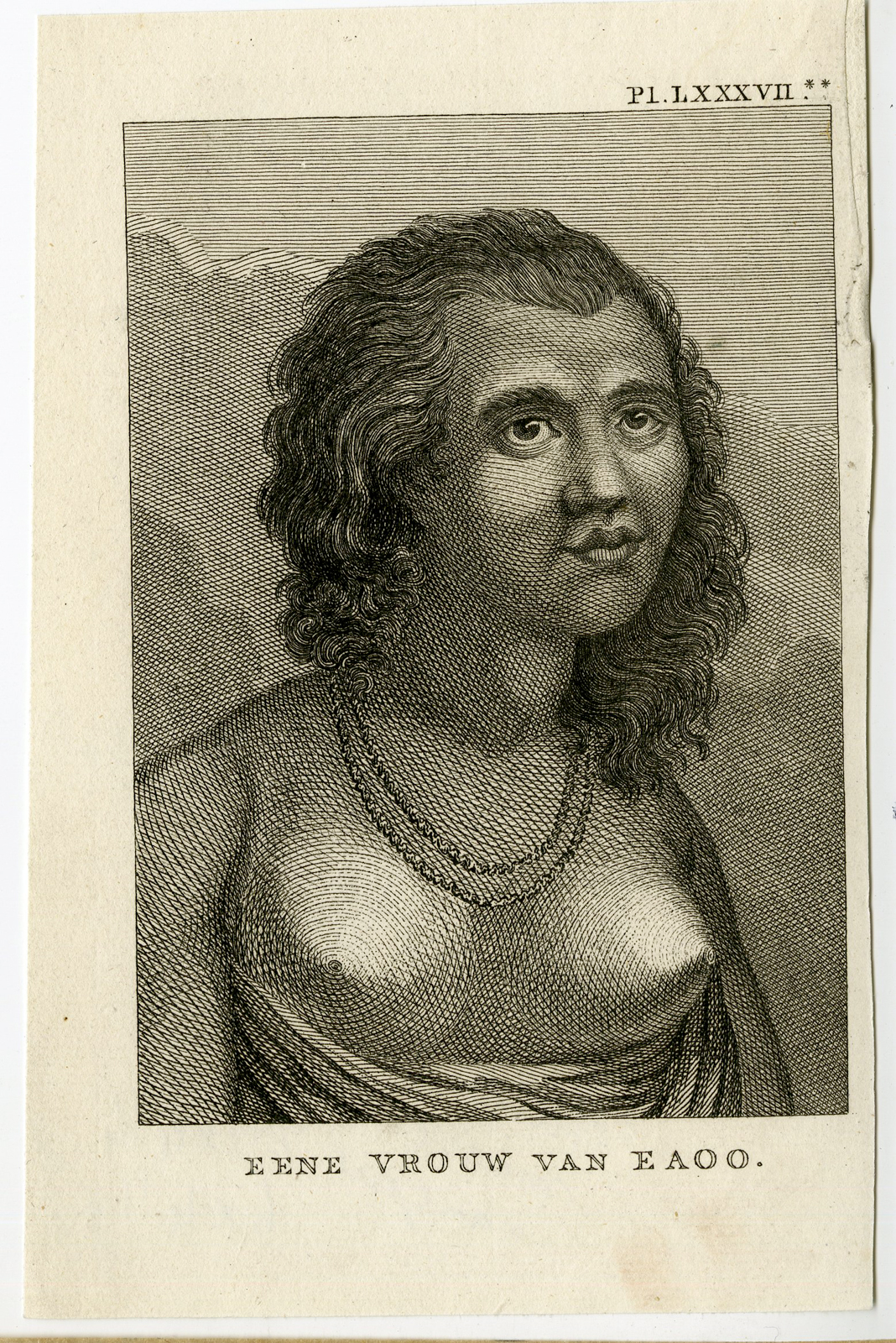 , Antique Print-WOMAN-FRIENDLY ISLANDS-EAOO-Cook-1795, Pictura Antique Prints