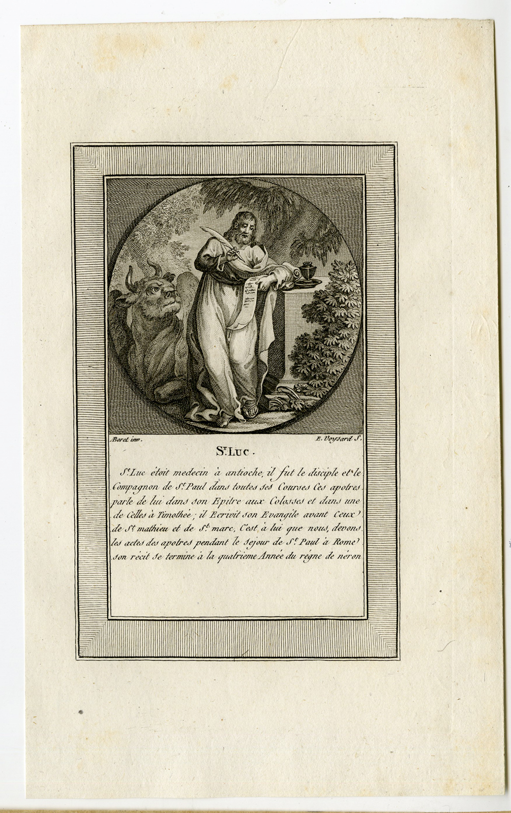 , Antique Print-RELIGIOUS-ST. LUCAS-LUKE-Anonymous-1802, Pictura Antique Prints