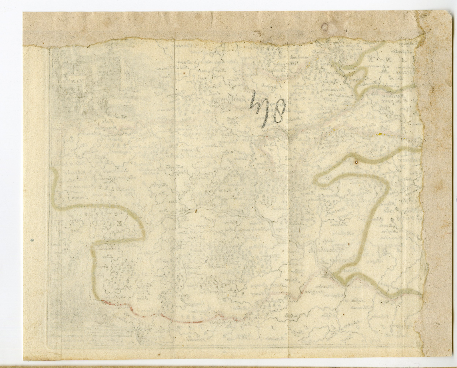 , Antique Print-ANTIQUE MINIATURE MAP-NAMUR-BELGIUM-de Afferden-1696, Pictura Antique Prints