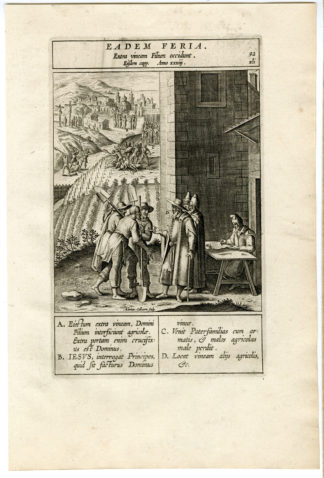 Antique Print-RELIGIOUS-ASCENSION-Wierix-1707