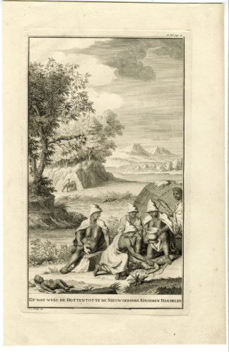 Antique Print-BIRTH-HOTTENTOTS-AFRICA-Anonymous-1727