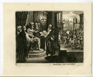 Antique Print-RELIGIOUS-IDOLATRY MORDOCHEUS-Merian-1648