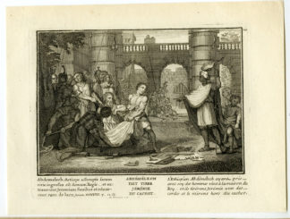 Antique Print-RELIGIOUS-ABIMILECH-PRISON-Anonymous-1743