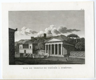 Antique Print-TEMPLE-THESEE-ATHENS-GREECE-Anacharsis-1824