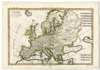 Antique Print-ANTIQUE MAP-EUROPE-Bonne-1780
