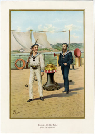 Antique Print-SAILOR OF THE IMPERIAL NAVY-GERMANY-Anonymous-1899