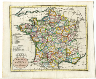 Antique Print-ANTIQUE MAP-FRANCE-Guthrie-1795
