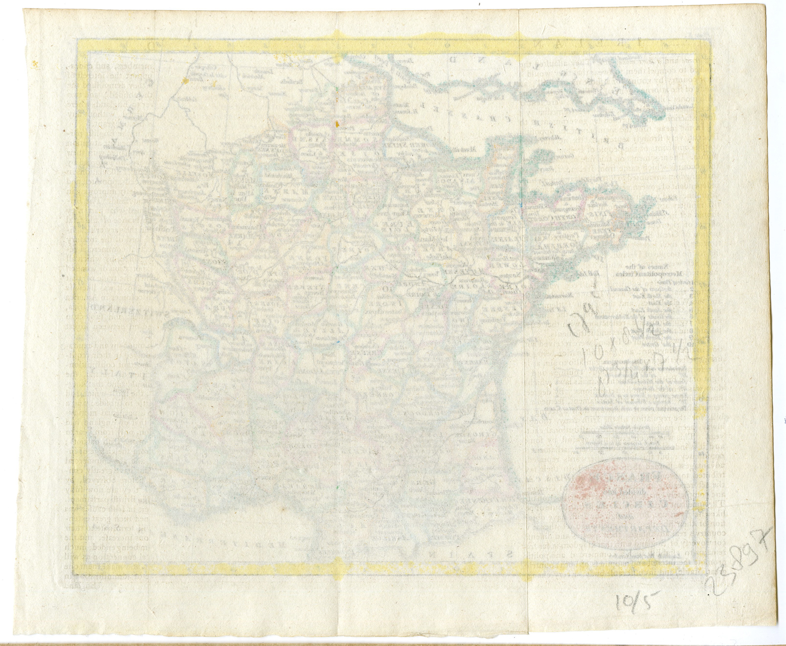 , Antique Print-ANTIQUE MAP-FRANCE-Guthrie-1795, Pictura Antique Prints