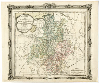 Antique Print-ANTIQUE MAP-WESTPHALIA-GERMANY-Brion de la Tour-1766