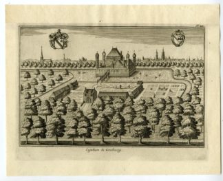 Antique Print-CASTLE GRUTHUIS-BELGIUM-Sanderus-1735