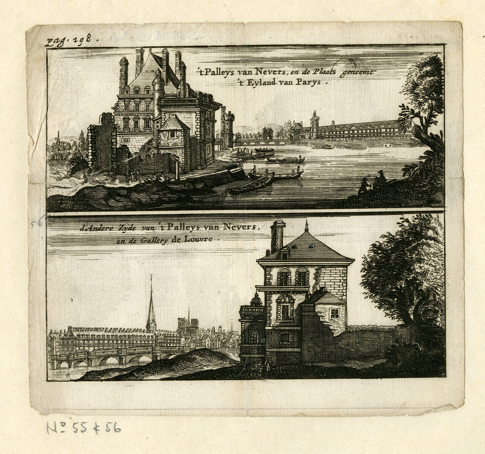 , Catalogue of available Antique Prints-VIEWS OF FRANCE-PARIS-Meurs-Cnobbaert-1666, Pictura Antique Prints