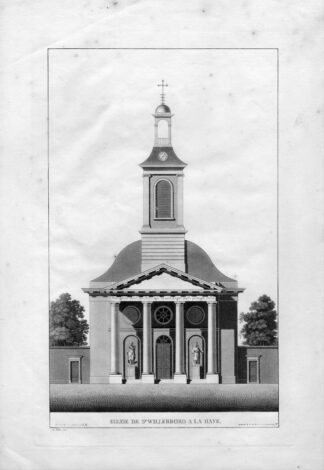 Antique Print-CHURCH-ST WILLEBORD-THE HAGUE-ARCHITECTURE-Goetghebuer-Husly -1827