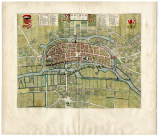 Antique Print-PLAN-COCHUM-GOCH-GERMANY-Blaeu-1649