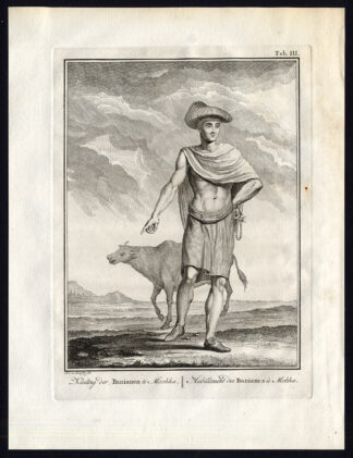 Antique Print-BANYAN-BANIAN-COSTUME-YEMEN-MOCHA-MOKHA-Niebuhr-Meer-1774