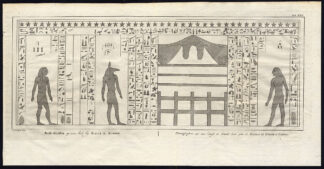 Antique Print-HIEROGLYPHS-TOMB-KALLA EL HABSCH-EGYPT-Niebuhr-De Huyser-1776