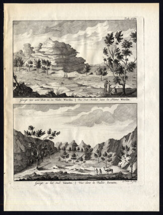 Antique Print-WARSAN-ISRAITU VALLEY-VIEW-EGYPT-Niebuhr-Philips-1776
