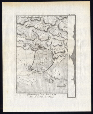 Antique Map-YEMEN-TAAS-TAIZZ-PLAN-ARABIAN PENINSULA-Niebuhr-1776