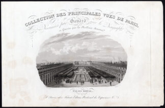 Antique Print-Aquatint-PARIS-ROYAL PALACE-PL. 1-Gavard-Salathe-1845