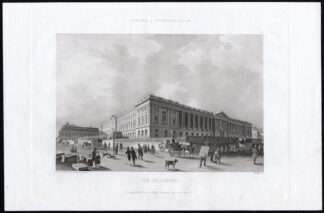 Antique Print-Aquatint-PARIS-LOUVRE-PALACE-MUSEUM-Pl. 18-Salathe-Gavard-1845