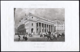 Antique Print-Aquatint-PARIS-ODEON-THEATRE-NATIONAL-Pl. 17-Salathe-Gavard-1845