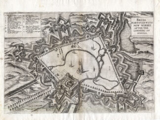 Antique Map-BREDA-FORTIFICATION-SPINOLA-CITY-Herman Hugo-1627