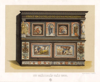 Antique Print-FURNITURE-HOUSE-SWEDEN-Hazelius-1885
