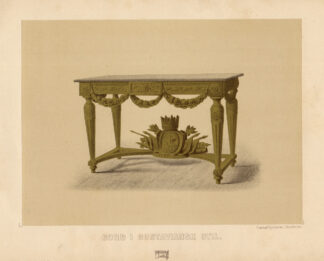 Antique Print-TABLE-STYLE-GUSTAVE-SWEDEN-Hazelius-1885